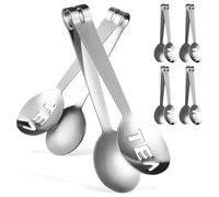 Toyvian Pinze per Bustine di Tè in Acciaio Inox 6 Pezzi, Clip Spremi-bustine Ergonomiche e Compatte, Colino Multifunzionale per Infuso e Filtro per Tisane, Accessori Cucina per Tè e
