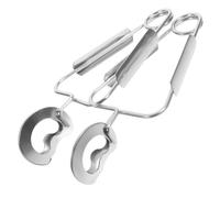 Toyvian Pinze per Lumache in Acciaio Inox 2 Pezzi Molla Ergonomica, Clip per Alimenti Resistente per Servire Frutti di Mare a Cena e Feste