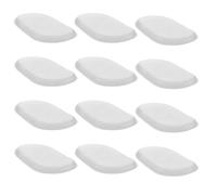 Toyvian Piumini da Cipria in Silicone a Forma di Foglia 12 Pezzi, Applicatori Trucco Riutilizzabili Trasparenti per Fondotinta, Cipria e Correttore, Set Spugnette Portatili Lavabili