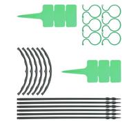 Toyvian Plastica Supporto per Piante Rampicanti Verde 6 Set per Erbe | Forma ad Arco, Fondo Appuntito e Montaggio Semplice, per Vasi Piccoli, Finestre e Aree Esterne