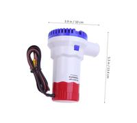 Toyvian Pompa sommersa 12V per scarico fondo nave con protezione surriscaldamento filtro rimovibile e alta portata per giardino piscina e casa