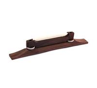 Toyvian Ponte per Chitarra Archtop Regolabile in Legno e Metallo con Sella in Osso 13"