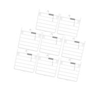 Toyvian Porta a Molla per Gabbia per Uccelli Domestici, Accessorio a Sospensione per Porta Esterna Scatola Cibo, Set da 8 Pezzi in Plastica Resistente per Alimentazione Sicura e Installazione Rapida