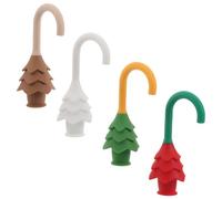 Toyvian Porta Anti-pizzicamento in Silicone con Design Pino 4pezzi per Ragazzo Ragazza e Scuole Maternelle