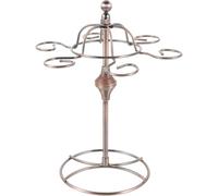 Toyvian Porta Bicchieri da Vino Vintage Sospensione in Ferro Supporto da Tavolo per Calici da Vino Cocktail e Martini Organizer Scolabicchieri per Casa Bar e Ristorante