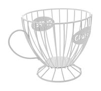 Toyvian Porta Capsule Caffè in Metallo Robusto con Ampio Spazio Organizer Multifunzione per Cucina Snack e Dolci Design Elegante per Casa e Bar