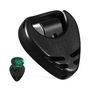 Toyvian Porta Plettri Chitarra Adesivo Nero Organizer Rigido Antigraffio e Antishock Con Molla Custodia Resistente Per Pick Chitarra Acustica Ed Elettrica Salva e Protegge i Plettri