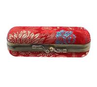 Toyvian Porta Rossetto Floreale Compatto con Specchio Integrato Mini Custodia per Rossetto da Viaggio con Chiusura a Scatto Tascabile per Borsetta e Trucco Quotidiano