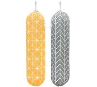 Toyvian Porta Sacchetti da Parete in Poliestere per Cucina, Supporto Organizer con Apertura Stretta e Meccanismo Anti-doppia Erogazione, Set 1 Pezzo