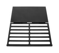 Toyvian Porta Tessere per Mahjong Pieghevole in Plastica Nera, Base Allargata Antiscivolo, Angolo di Visuale Regolabile, per Serate di Gioco in Gruppo