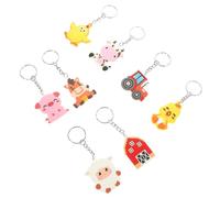 Toyvian Portachiavi a Forma Animale Cartone Animato per Set 8 Ciondolo per Zaino e Borsa Design a Tema