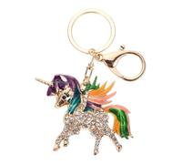 Toyvian Portachiavi con ciondolo a forma di mitica in lega con decorativi per borse e chiavi auto accessorio resistente e carino per ragazze e idea regalo natalizia 5278 colorato