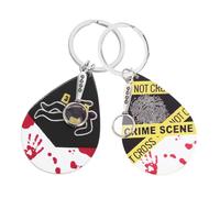 Toyvian Portachiavi Lente d Ingrandimento Detective per Halloween Accessorio Scena del Crimine Unisex Design Unico per Feste e Cosplay