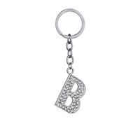 Toyvian Portachiavi per Gioielli in Strass - 26 Portachiavi in Metallo, Lettera Argento Lucido AZ, Accessori per Borse, alla Moda
