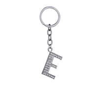 Toyvian Portachiavi per gioielli in strass - 26 portachiavi in metallo, lettera argento lucido AZ, accessori per borse, alla moda