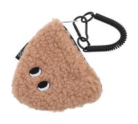 Toyvian Portamonete Peluche Kawaii con Cerniera Mini Pouch Onigiri Portatile Monete Appendere