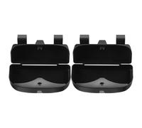 Toyvian Portaocchiali da Auto 2 Pezzi Custodia Rigida Nera, Organizer per Visiera Parasole, Custodia da Viaggio per Occhiali da Sole Installazione Clip senza Danni, Adatto a Tutti i Tipi