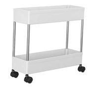 Toyvian Portatutto Multi Ruote Scaffale Stretto per Cucina Organizer Mobile Facile da Spostare e Resistente