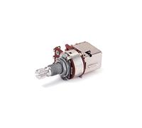 Toyvian Potenziometro Volume B250k Push Pull in Metallo per Chitarra e Basso Controllo Upgrade Tono e Manopola a Zigrinatura Grossa per Strumenti Elettrici