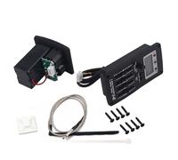 Toyvian Pre-equalizzatore Eq a 4 Bande Per Chitarra Acustica Folk Con Preamplificatore Piezoelettrico, Accordatore Lcd Integrato e Controllo Volume, Alimentazione a Batteria 9v, Colore Nero
