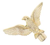 Toyvian Puntale per Asta Bandiera Testa d'Aquila in Plastica, Accessorio per Decorazioni Natalizie Esterno, per Aste da Giardino e Ambienti Esterni