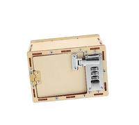 Toyvian Puzzle 3D in Legno Cassetta di Sicurezza da Te Giocattolo Educativo per Ragazzo Kit Meccanico Scatola Password Strumento per Sviluppare Abilità Logiche