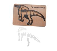 Toyvian Puzzle Dinosaurs Legno Per Gioco Cognitivo e Sensory Per Identificazione Di Scheletri Di Dinosauri Anni Giocattolo Educativo Legno Naturale Con Design Staccabile e Tema