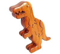 Toyvian puzzle giocattoli di dinosauro assemblare giocattoli dinosauro assemblare il giocattolo il dinosauro smonta i giocattoli dinosauri giocattolo di legno Brown