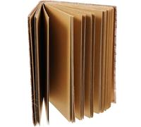 Toyvian Quaderno A5 in Carta Kraft Giallo-marrone, Blocco Note per Studenti e Diario Ragazza, Quaderno Portatile per Casa, Scuola e Viaggi, Album Vuoto Personalizzabile