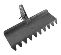 Toyvian Rastrello Strumento Robusto da Giardino Livellatore in Acciaio Manganese Nero per Livellare Terreno e Migliorare Aerazione del Suolo, per Prato e Uso Agricolo