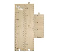 Toyvian Righello di Altezza in Legno Beige per Funzione Educativa e Misurazione Sviluppo, per Decorare la Cameretta dei Piccoli