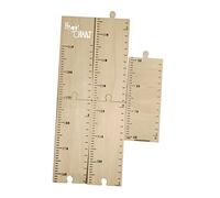 Toyvian Righello per Altezza in Legno Grafico di Crescita Adesivo Righello per Misurazione Altezza per Camera da Letto Soggiorno Scale Cameretta o Asilo Nido