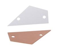 Toyvian Righello Professionale per L’azione delle Corde della Chitarra in Alluminio, Set 2 Pezzi (oro e Argento) Margine Liscio, Strumento di Misurazione per Manico e Tastiera, Accessorio