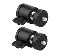 Toyvian Robusto Adattatore Per Treppiede in Metallo Da 2 Pezzi Con Rotazione A 360 Gradi Per Trigger Flash E Supporto Per Luce Compatibili Con Fotocamera