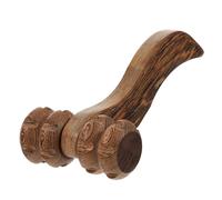 Toyvian Rullo per Massaggio e Manico Antiscivolo in Legno di Wenge Doppio Rullo Rotondo Massaggiatore Manuale per Rilassare la Tensione Muscolare, per Stretching