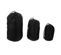 Toyvian Sacchetti Compressione Resistenti All'abrasione per Trekking Set 3 in Nailon Nero Impermeabili per Campeggio e Backpacking