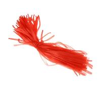 Toyvian Sacchetti in Rete per Frutta e Verdura, 100 Pezzi Rossi | Chiusura ad Anello, Struttura Visibile, PP Plastico, per Bancarella Pesce e Magazzino