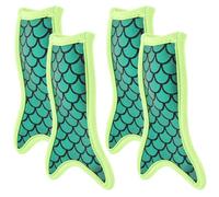 Toyvian Sacchetti Riutilizzabili 4 Pezzi per Ghiaccioli, Forma Sirena, Gomma e Poliestere, Migliora le Prestazioni di Raffreddamento, per Feste in Giardino e Concerti Colore Casuale