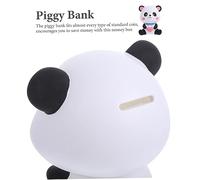 Toyvian Salvadanaio Panda in Robusto e Antiscivolo Scatola Portamonete da Tavolo e Durevole Regalo per Compleanno e Natale