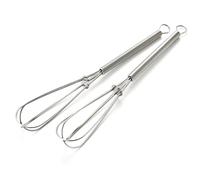 Toyvian Sbattitore Manuale per Uova in Acciaio Inossidabile 6 Pezzi Manico a Molla Mini Frusta per Cucina per Montare Panna e Salse