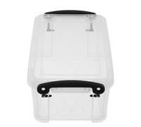 Toyvian Scatola Porta Schede Indice Trasparente 1.3l in Plastica Robusta per Casa e Ufficio Struttura Sicura per Organizzazione Note e Appunti