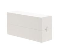 Toyvian Scatola Portaoggetti per Unghie Bianca in Plastica Resistente per Manicure Supporto a Fori Quadrati per Testine da Lucidatura e Trapano per Unghie
