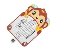 Toyvian Schede Musicali per Pianoforte per Principianti, Flashcard Pentagramma Portatile a Forma di Scimmia, Strumento Didattico Educativo per Ragazzo Ragazza, Lavagna Bianca per Teoria