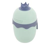 Toyvian sciacquatrice da bagno Scodella per shampoo Cucchiaio per shampoo Bacinella per shampoo e balsamo versatore dell'acqua del bagno tazza per il risciacquo dei pp Sky-blue