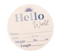 Toyvian Segnaletica Per Annuncio Di Nascita Per Dischi Di Crescita Legno Decorazione Per Cameretta Con Motivo Floreale Marcatori Mensili Per Celebrare La Crescita Del