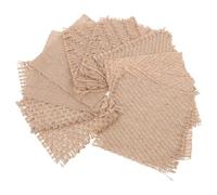 Toyvian Set 10 Pezzi Sottobicchieri in Lino Vintage, Montagna Russa Antiscivolo Decorativo, Cuscino Isolante Termico per Tazze da Tè e Portacandele, Accessori Decorativi per Stile Casuale