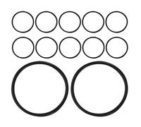 Toyvian Set 12 Elastici Anello di Gomma Ammortizzante per Supporto Microfono da Scrivania, Fascia di Fissaggio Antiurto per Microfono a Condensatore, Accessori per Supporto Microfonico