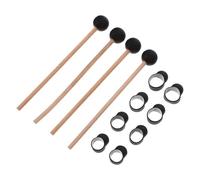 Toyvian Set 12 Pezzi Accessori per Tamburo Etereo Bacchette e Copri Dita in Materiale Sintetico, Protezione Confortevole per Polpastrelli per Batteristi