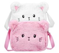 Toyvian Set 2 Borse a Tracolla Morbide per Piccole Borse Soffici con Cerniera e Tracolla Regolabile Borsa Decorativa Versatile per Telefono e Cambio Adatte a Uso Quotidiano e