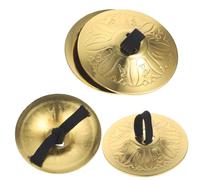 Toyvian Set 2 Paia Piatti a Dita in Rame Piccoli per Bambini, Strumento a Percussione per Danza del Ventre e Intrattenimento Musicale, Suono Nitido e Durevole, Adatto per Esercizi